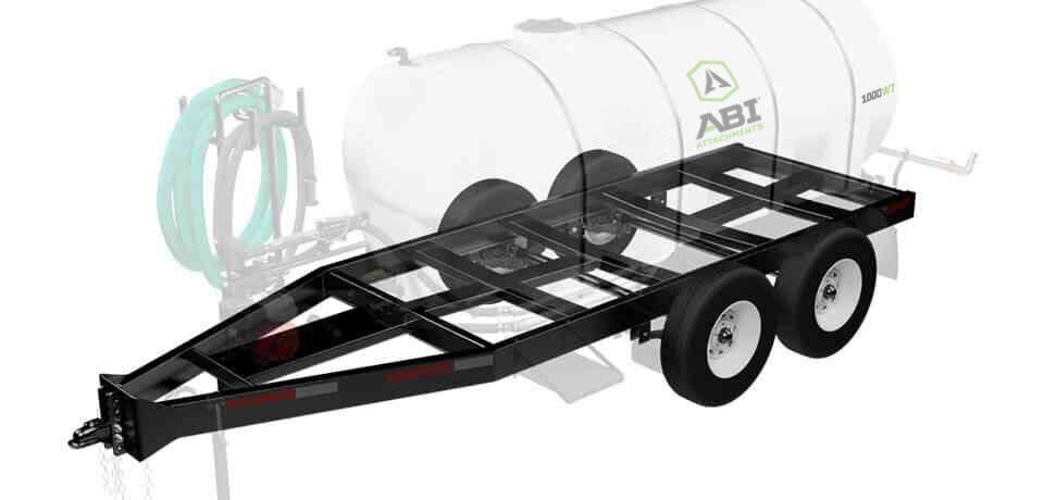 1000 Gallon DOT Water Trailer Frame - Purpose-Built Rugged Steel Frame - No matter how you spin it, a water trailer is only as good as the frame it’s built upon. Our frames are purpose-built and are NOT converted car haulers or a purchased component (like many competitors’). We design and build our own frames, giving us complete control of durability, safety, and functionality. No matter the size, our frames are constructed of fully-welded steel (no wood!), have an adjustable hitch with choice of coupler, feature leaf-spring or torsion suspension, and come with electric brakes on all DOT or 1600 gallon models.