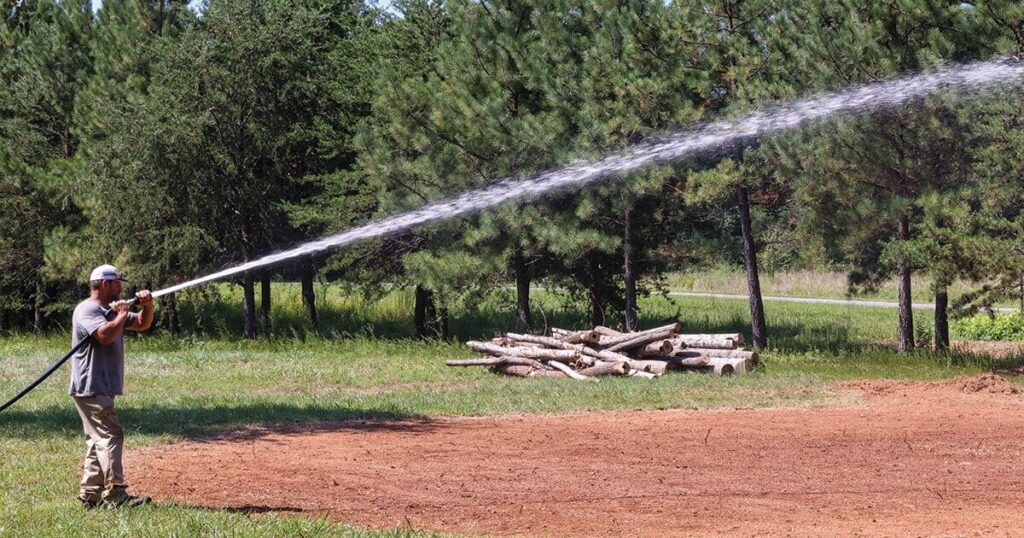 ABI spray nozzle arc water trailer