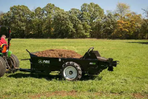 Tractor Pull behind 85 Ground drive manure spreader manure management