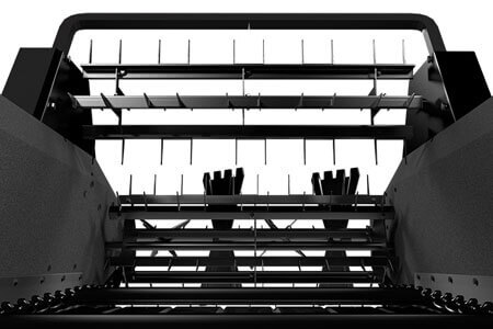 Manure Spreader, 85 cu ft PTO Beater Bars are being dislayed.