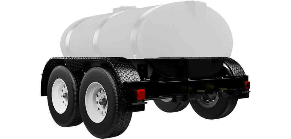 DOT - ABI’s Potable Water Trailers meet DOT regulations, complete with electric drum brakes, tail lights, fenders and radial road tires. All of our DOT water trailers come with a vehicle ID number, temporary license plate and required documents allowing you to register your trailer, hassle free! The ABI Potable Water Trailers feature tandem axles with slipper leaf spring suspension, offering a smooth and stable ride. The suspension and axles are engineered and field tested for each size unit to ensure safe operation and long service life.