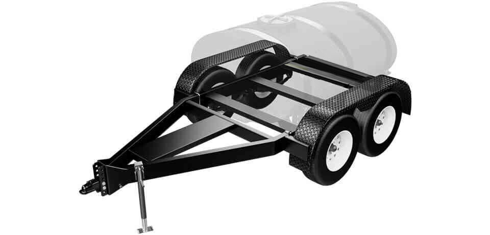 Steel Frame - The ABI Potable Water Trailers have a frame that is fully welded and custom engineered for the demands of the enormous weight of water. The rugged steel frame is made for extreme durability and long service life. ABI is dedicated to manufacturing our products in the USA; only the highest quality steel, superior craftsmanship and powder coating is acceptable! Plus, connecting to your truck is quick and easy with our adjustable ball hitch, safety chains and swivel crank jack!