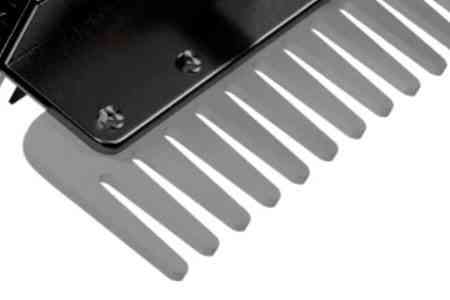 Heavy-Duty Steel Finish Rake - The heavy-duty steel finish rake gives the SR3 both finesse and strength. Push forward to slice vegetation, clear debris, and spread top soil. Pull backward to pulverize dirt clods and leave an ideal seed- or sod-ready finish. Replaceable in 1′ sections. 3/4″-thick laser-cut hardened-steel.