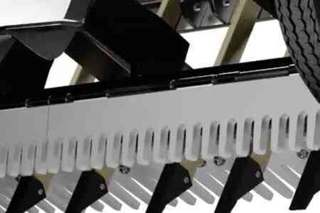 Leveling Blade w/ Hinged Rock Teeth - Pulled backward, this blade floats to equalize high & low areas without damaging the ground, while rock teeth collect surface debris. It can also lock for aggressive grading. Pushed forward, the blade & teeth hinge up to eliminate resistance.