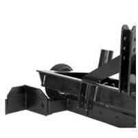 Rail/Edge Blade - The rail blade attaches by two bolts to the leveling blade. The shovel cuts into the built up material around the rail or wall of an arena, the lip of a driveway or infield lip and pulls the material into the leveling blade to be redistributed. This eliminates hours of back breaking work. Works great to push back grasses and weeds that begin to overgrow into gravel roads and ball diamonds.
