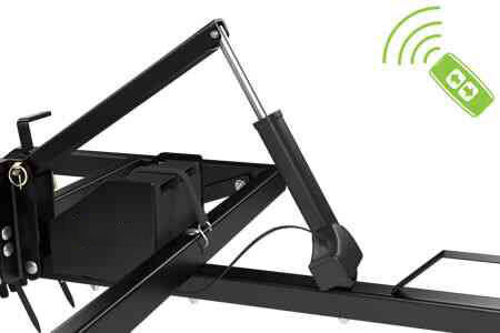 Wireless Actuator - The actuator system can be controlled via an included wireless key fob remote, allowing the operator to adjust the tool's position without leaving the tow vehicle.