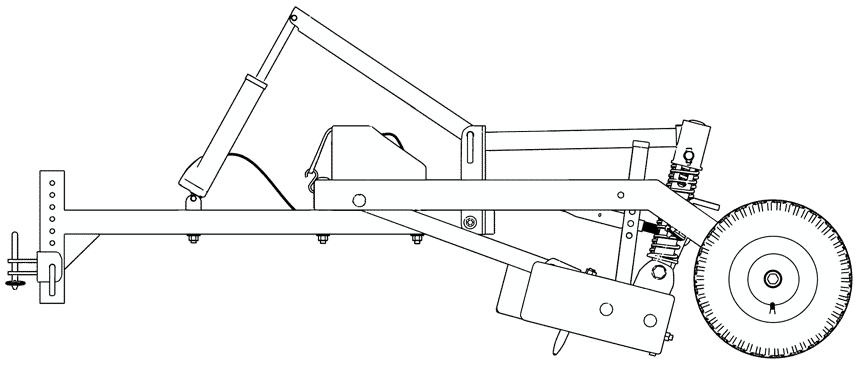 Line Drawing - Gravel Grader