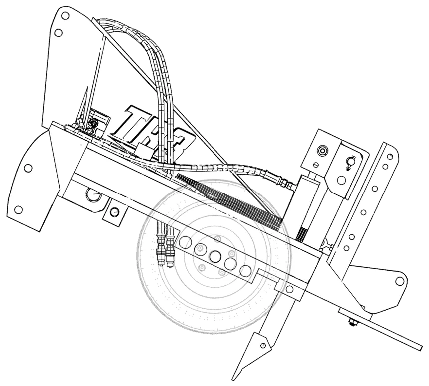 Line Drawing (Sketch) - TR3 Grading Rake