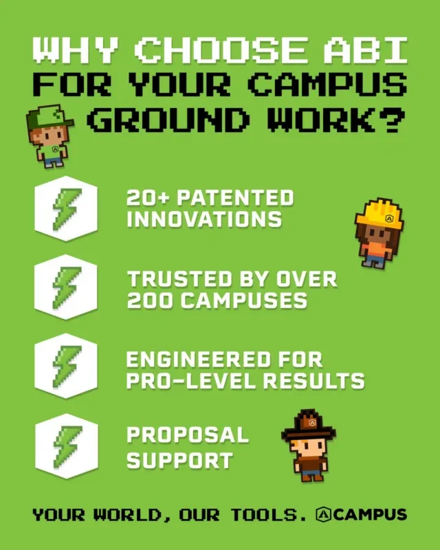 Simply 𝘼 𝘽𝙚𝙩𝙩𝙚𝙧 𝙒𝙖𝙮 for Campus work. 😤🟢🏴

Go to ABIcampus.com to find out more about the difference ABI tools can make on your campus.⚙️💪🐴

#ABetterWay #Equine #AG #Sports #Grounds